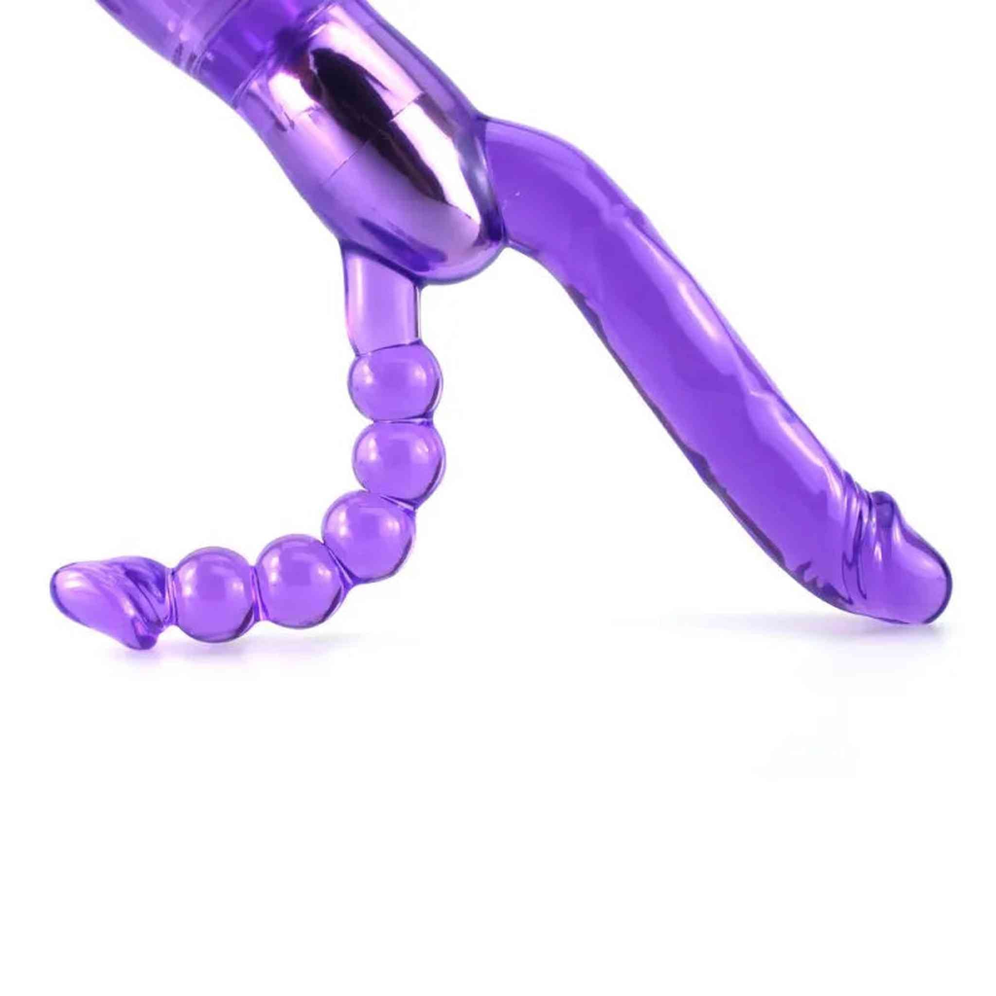 Dildo Doppio Anale/Vagine per aggancio a Love Machine