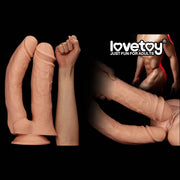 Dildo Doppio Con Ventosa 30-33 cm. Ø 5.5-6.8 cm