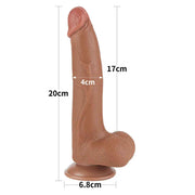 Dildo Mulatto Scappellabile da 20 cm