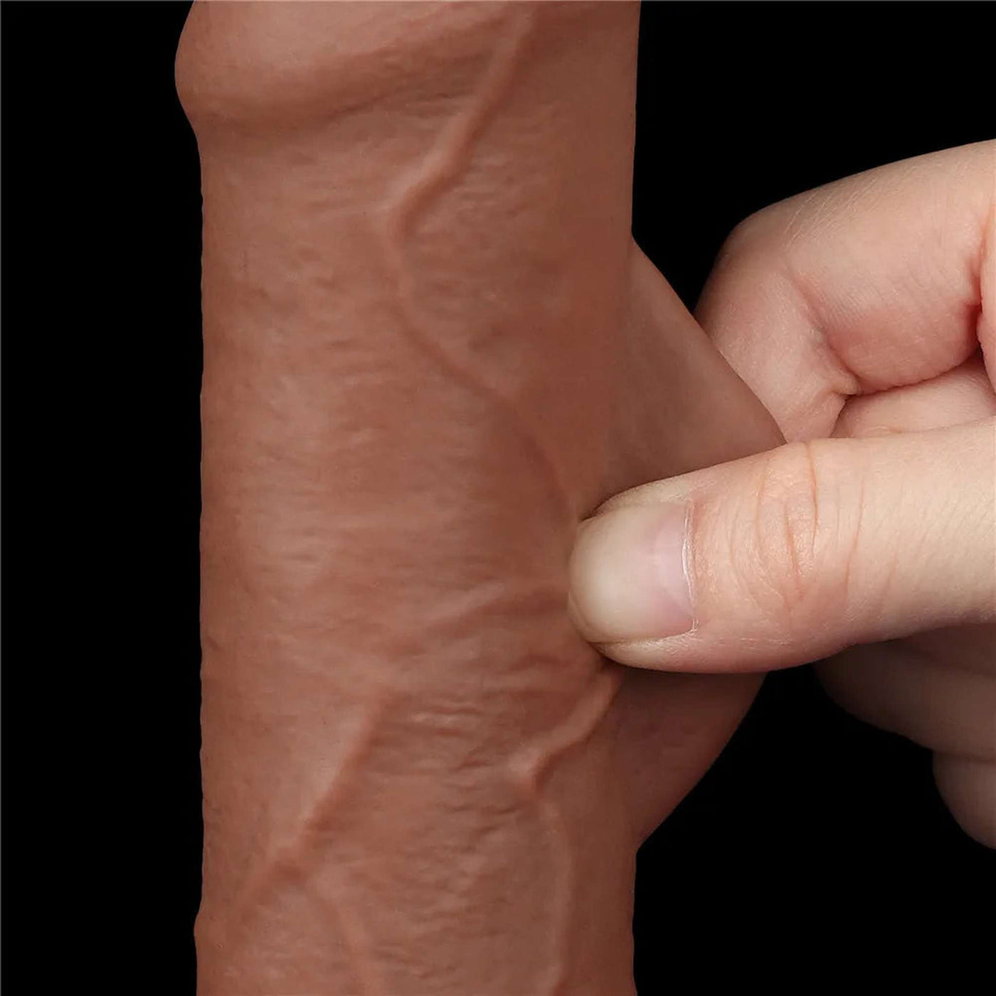 Dildo Mulatto con Pelle Scorrevole 7″