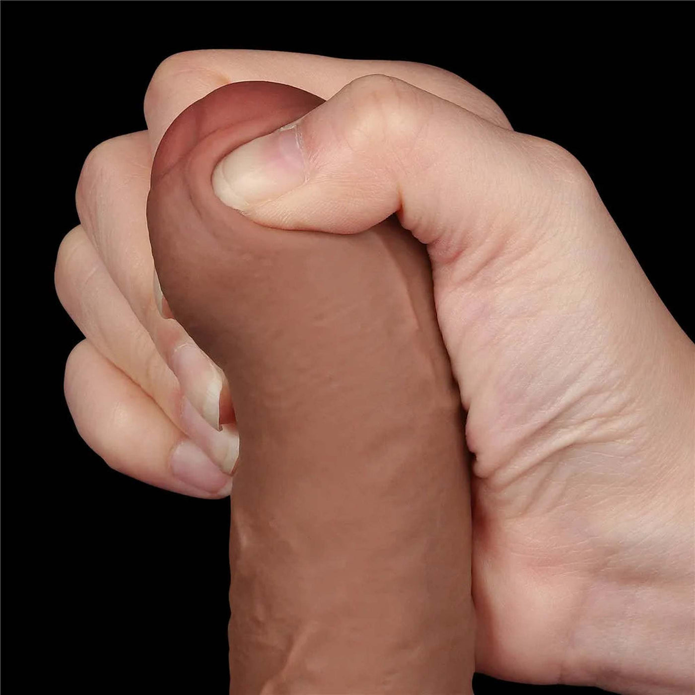 Dildo Mulatto con Pelle Scorrevole 7″
