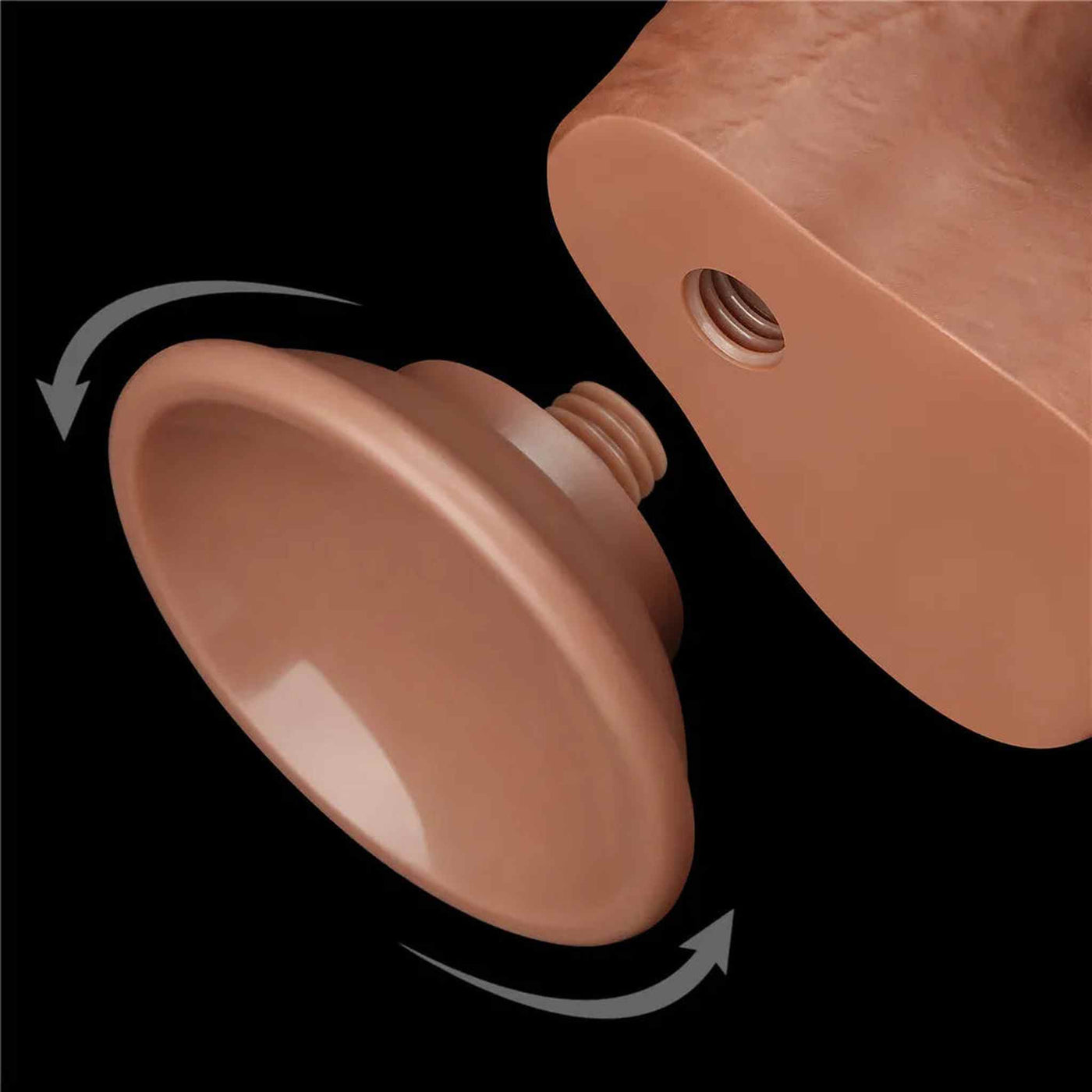 Dildo Mulatto con Pelle Scorrevole 7″