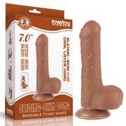Dildo Mulatto con Pelle Scorrevole 7″