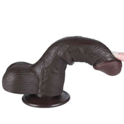 Dildo Nero Scappellabile come un Pene Vero 7.5″