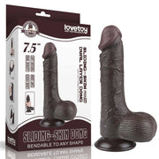 Dildo Nero Scappellabile come un Pene Vero 7.5″