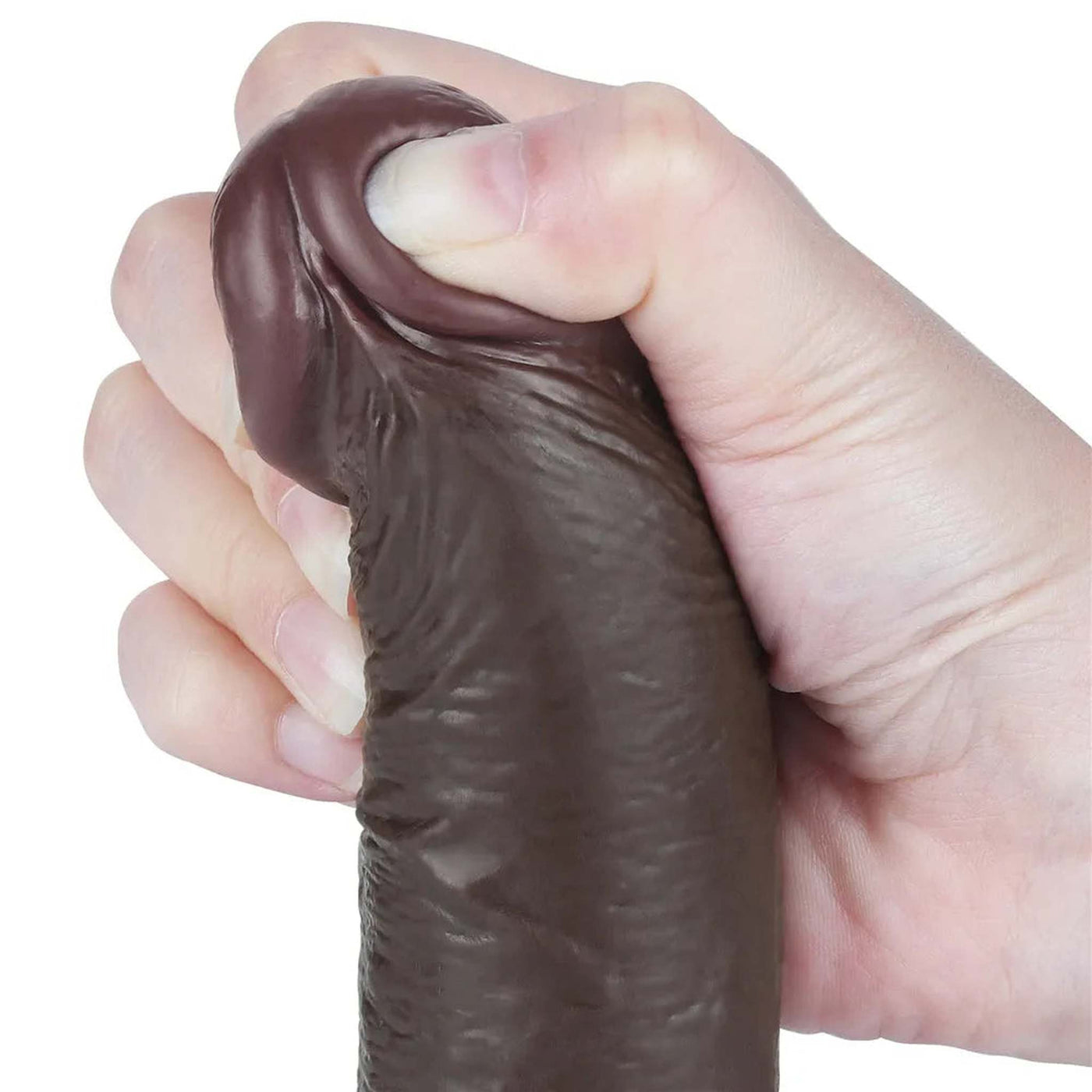 Dildo Nero Scappellabile come un Pene Vero 7.5″