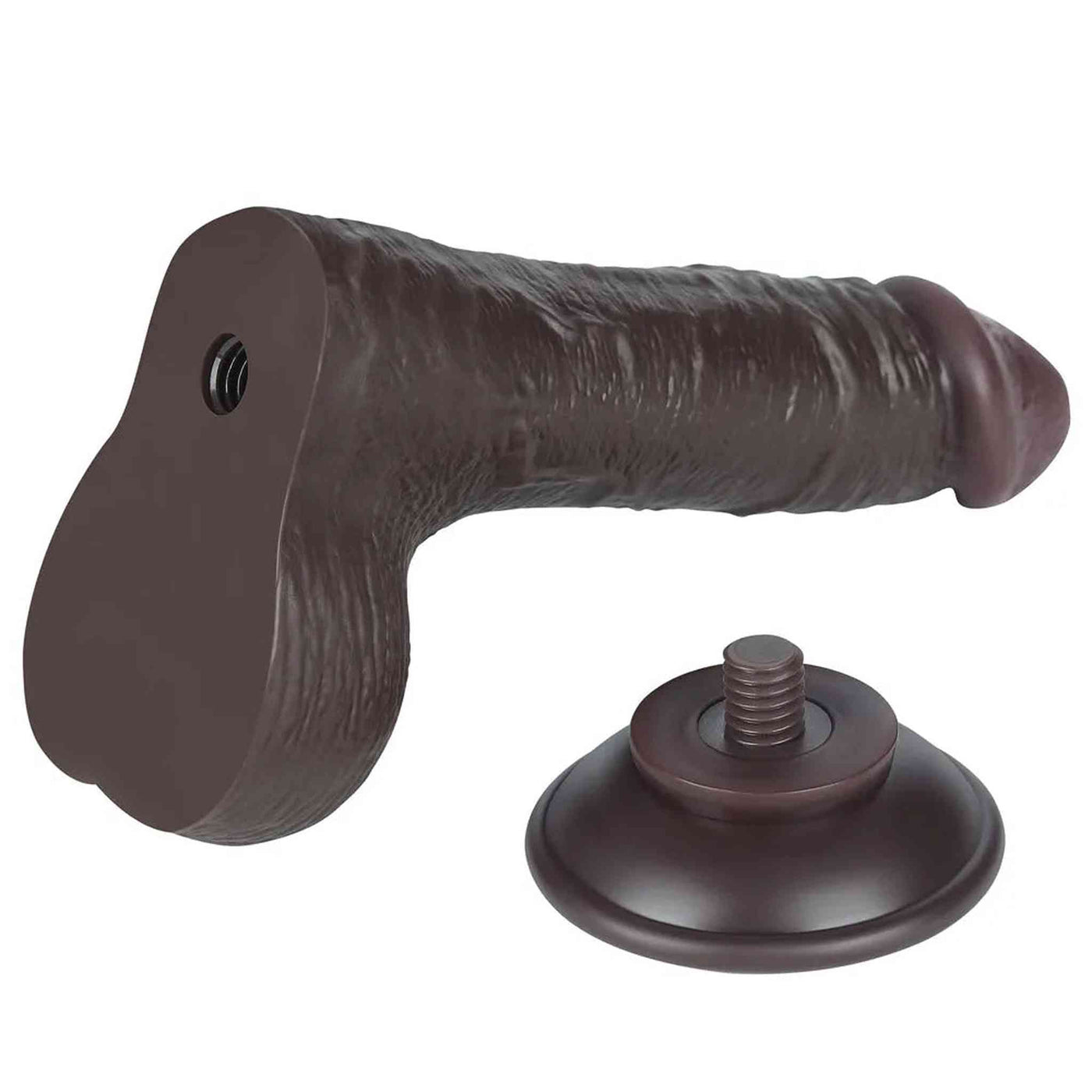 Dildo Nero Scappellabile come un Pene Vero 7.5″