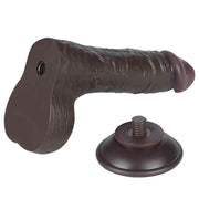 Dildo Nero Scappellabile come un Pene Vero 7.5″