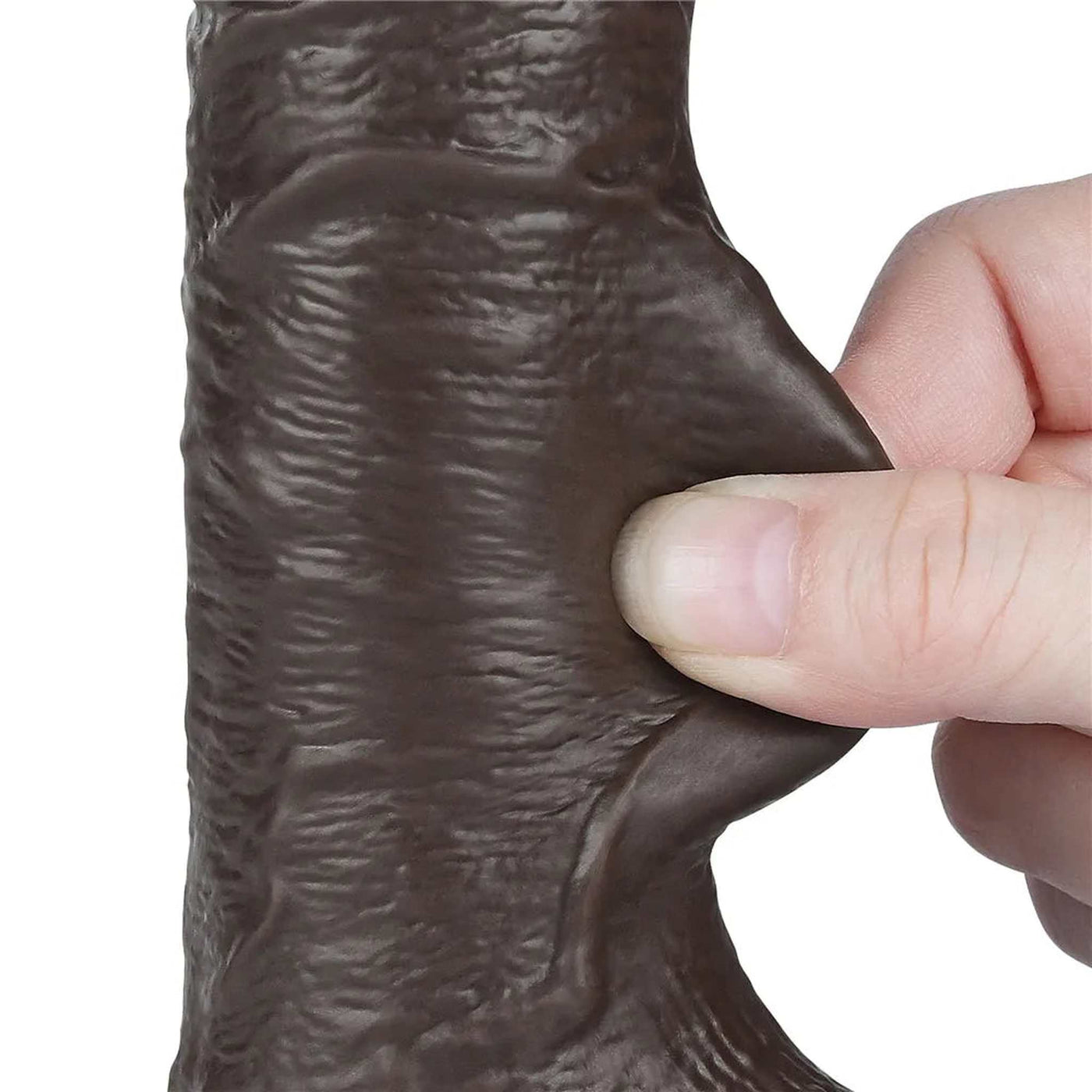 Dildo Nero Scappellabile come un Pene Vero 7.5″