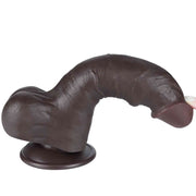Dildo Scappellabile Nero 8″