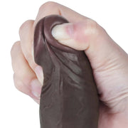 Dildo Scappellabile Nero 8″