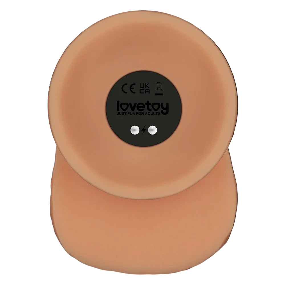 Dildo Vibrante Ricaricabile con Testicoli e Ventrosa 9.5″