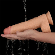 Dildo Vibrante Ricaricabile con Testicoli e Ventrosa 9.5″