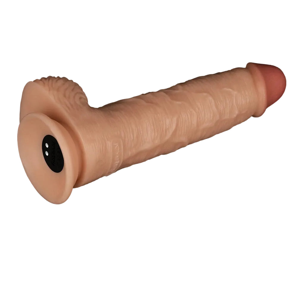 Dildo Vibrante Ricaricabile con Testicoli e Ventrosa 9.5″