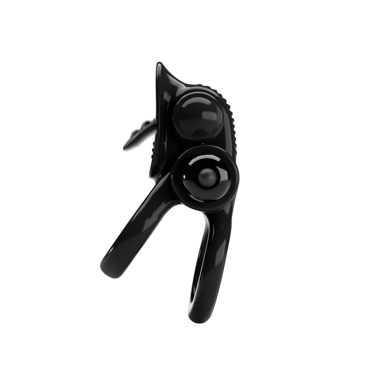 Double Vibrating Ring with Tongue for Clitoral Stimulation
