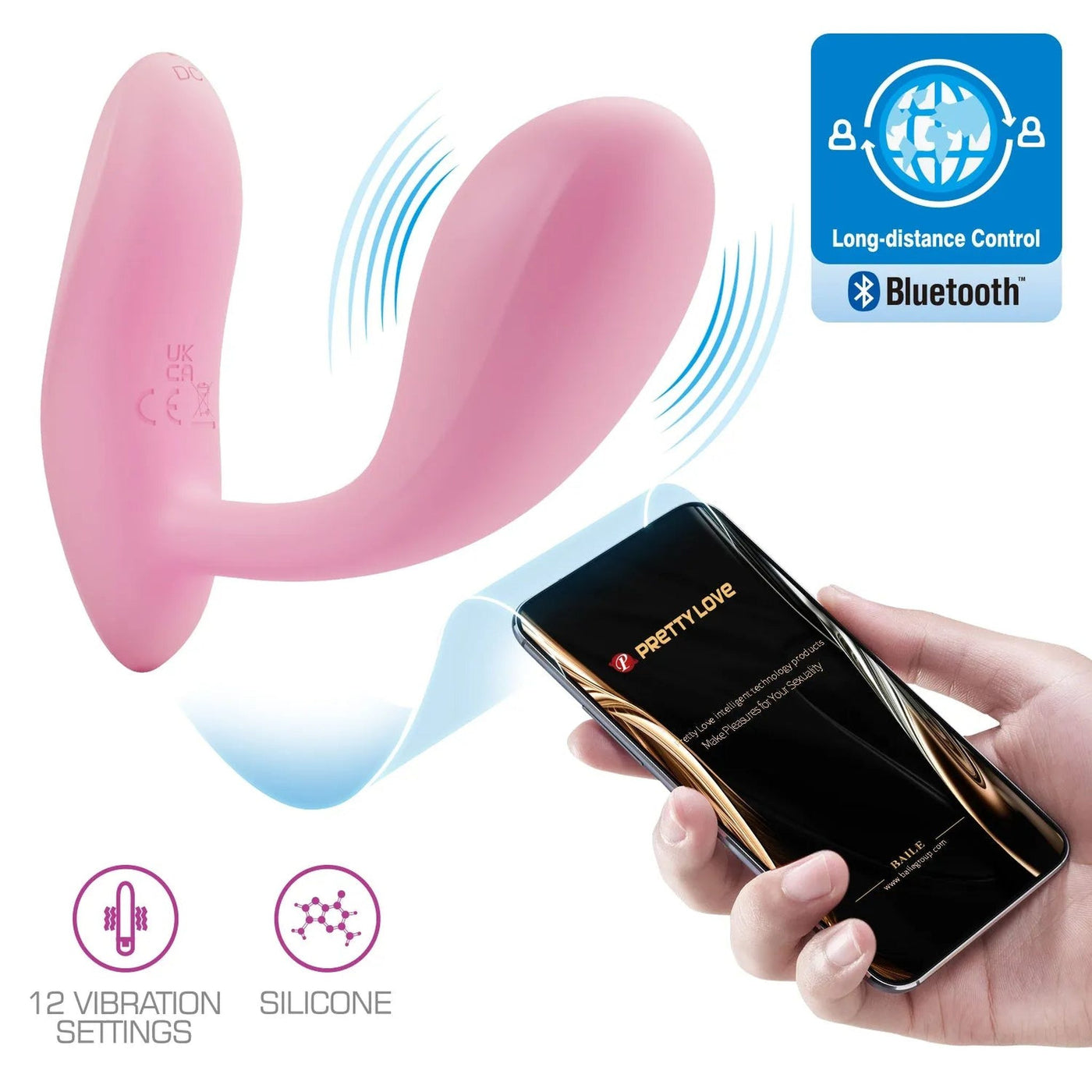Doppio Stimolatore Vaginale Clitorideo controllabile a distanza