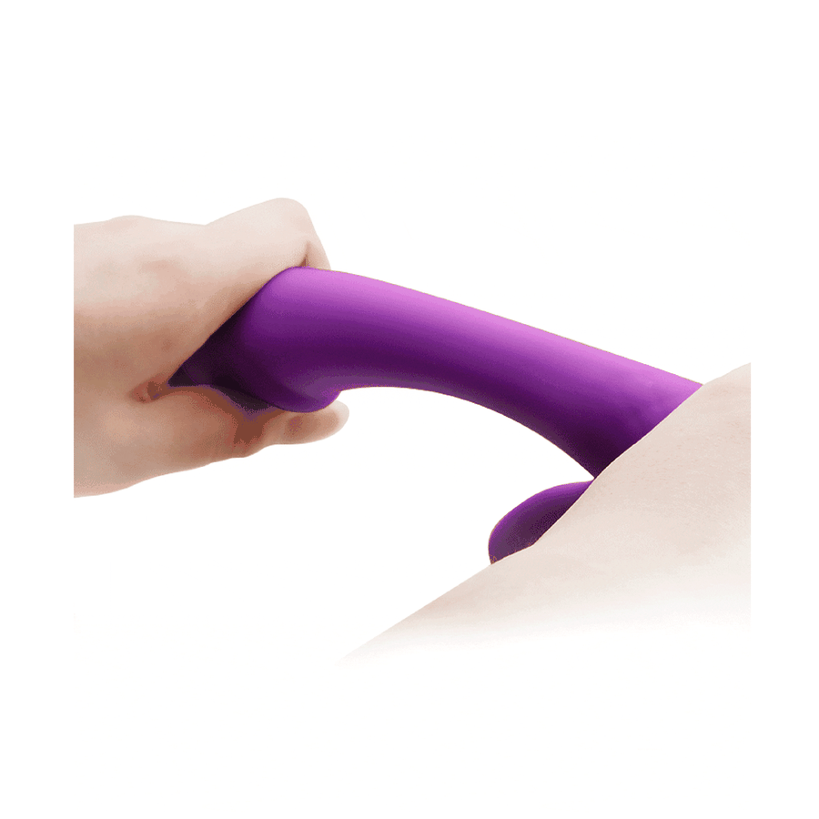 Conejo vibrador Doreen hecho de silicona de toque suave - 12 modos de vibración, extra suaves, recargables, morados