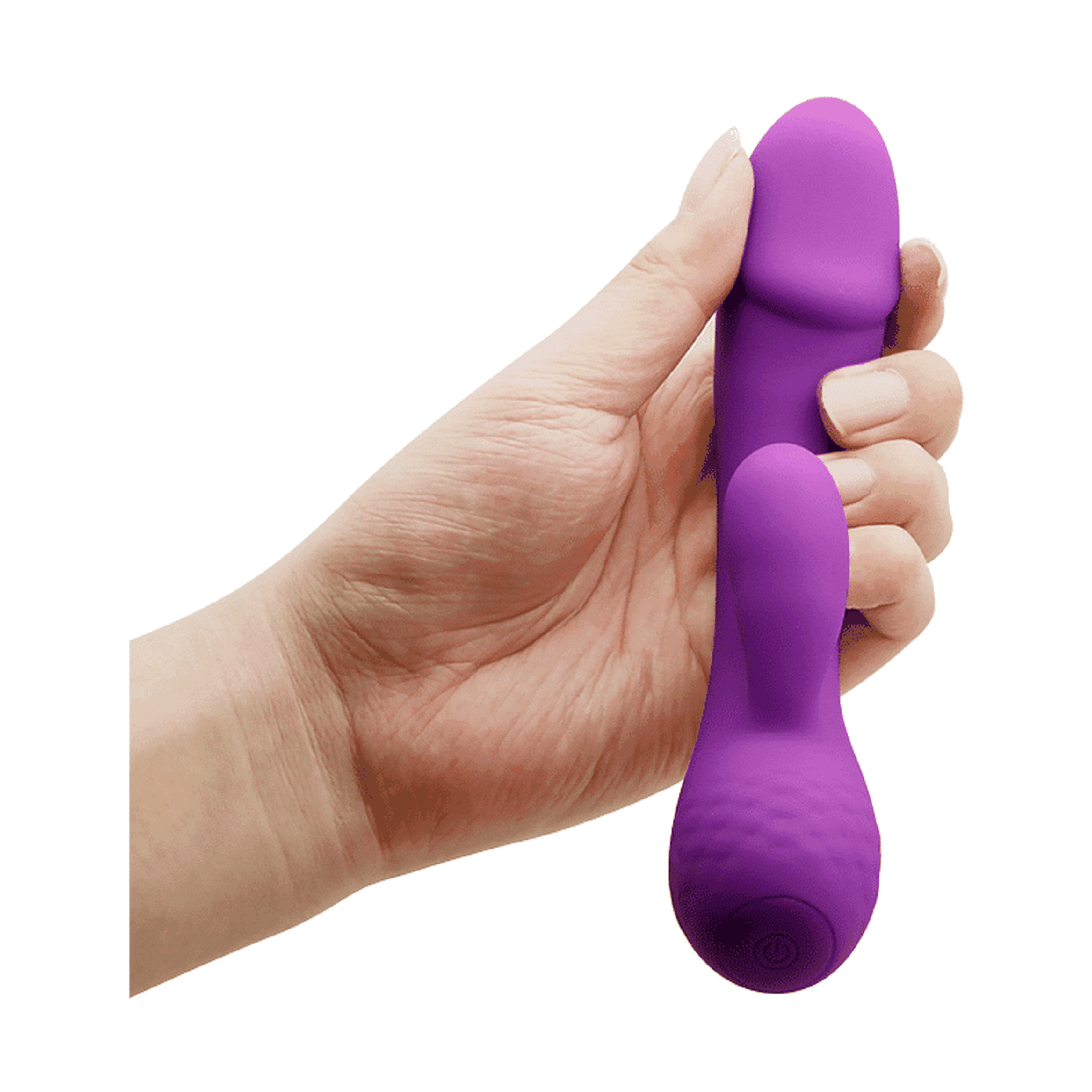 Doreen Vibratore Rabbit realizzato in Silicone Soft Touch - 12 modalità di vibrazione, Extra Morbido, Ricaricabile, Viola