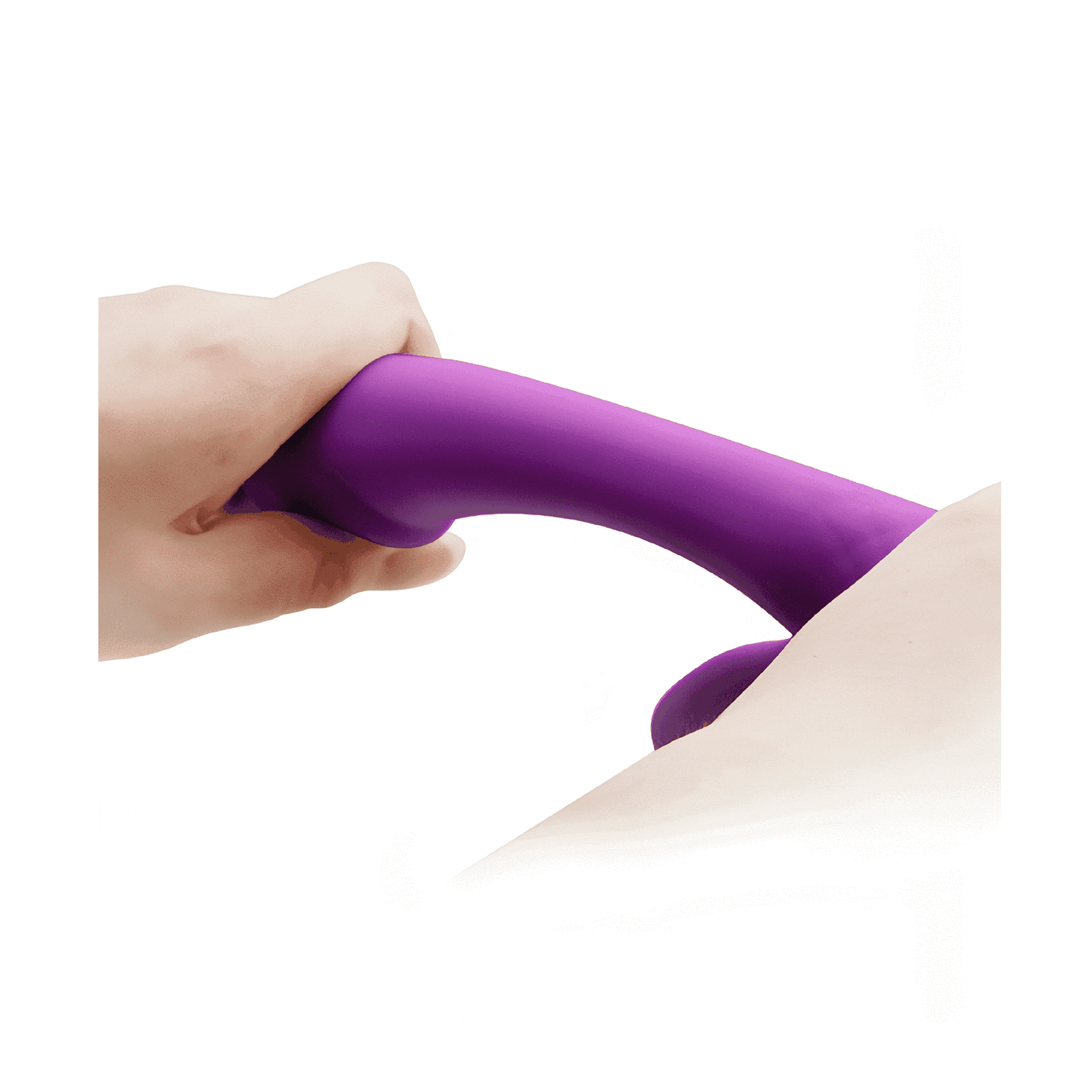 Doreen Vibratore Rabbit realizzato in Silicone Soft Touch - 12 modalità di vibrazione, Extra Morbido, Ricaricabile, Viola