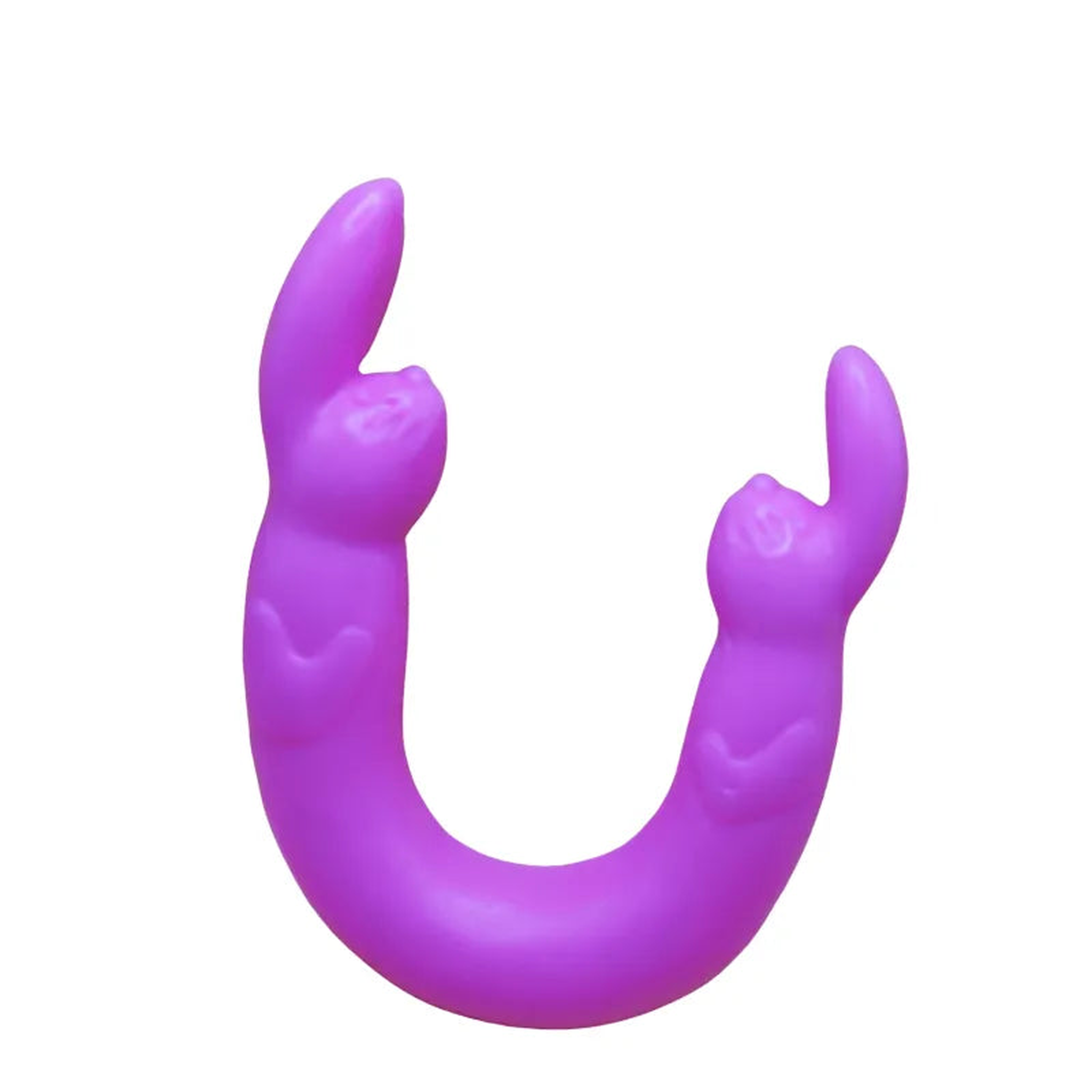 Double Rabbit Dildo - Purple