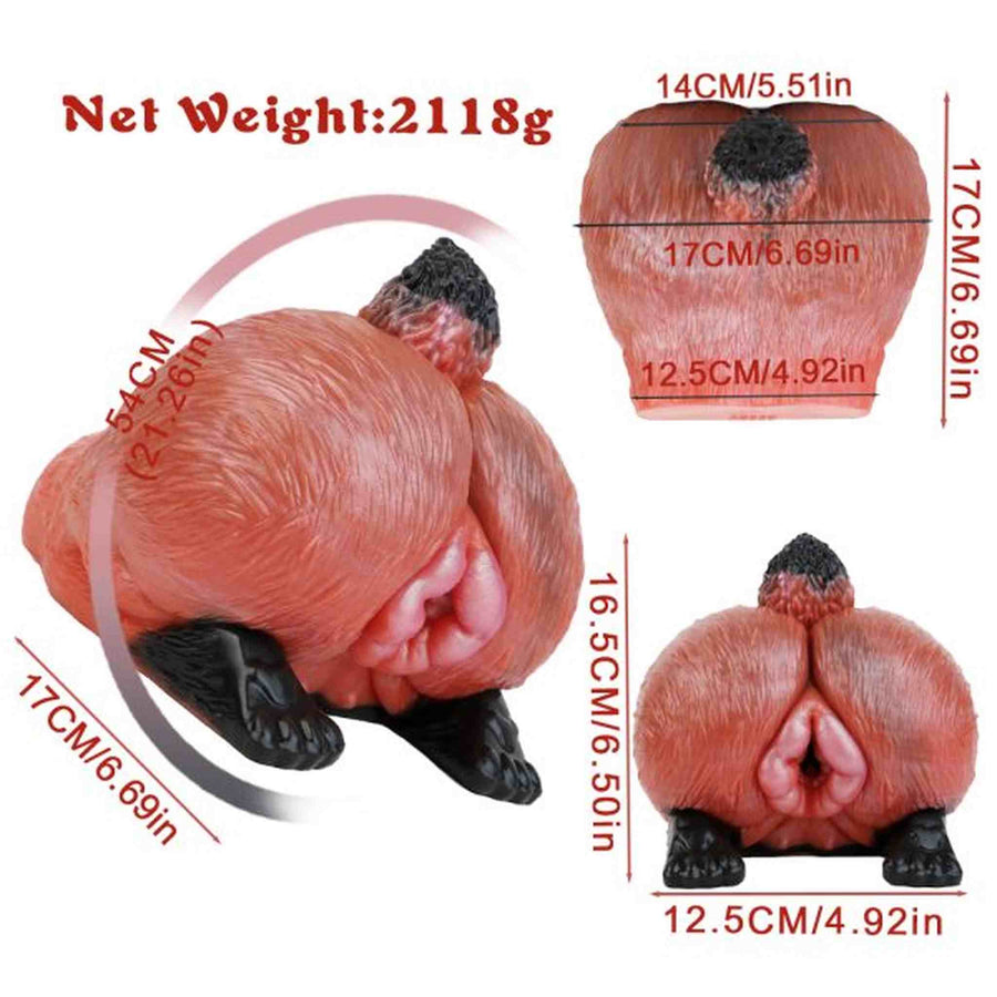 Dual channel animal  Masturbators for men