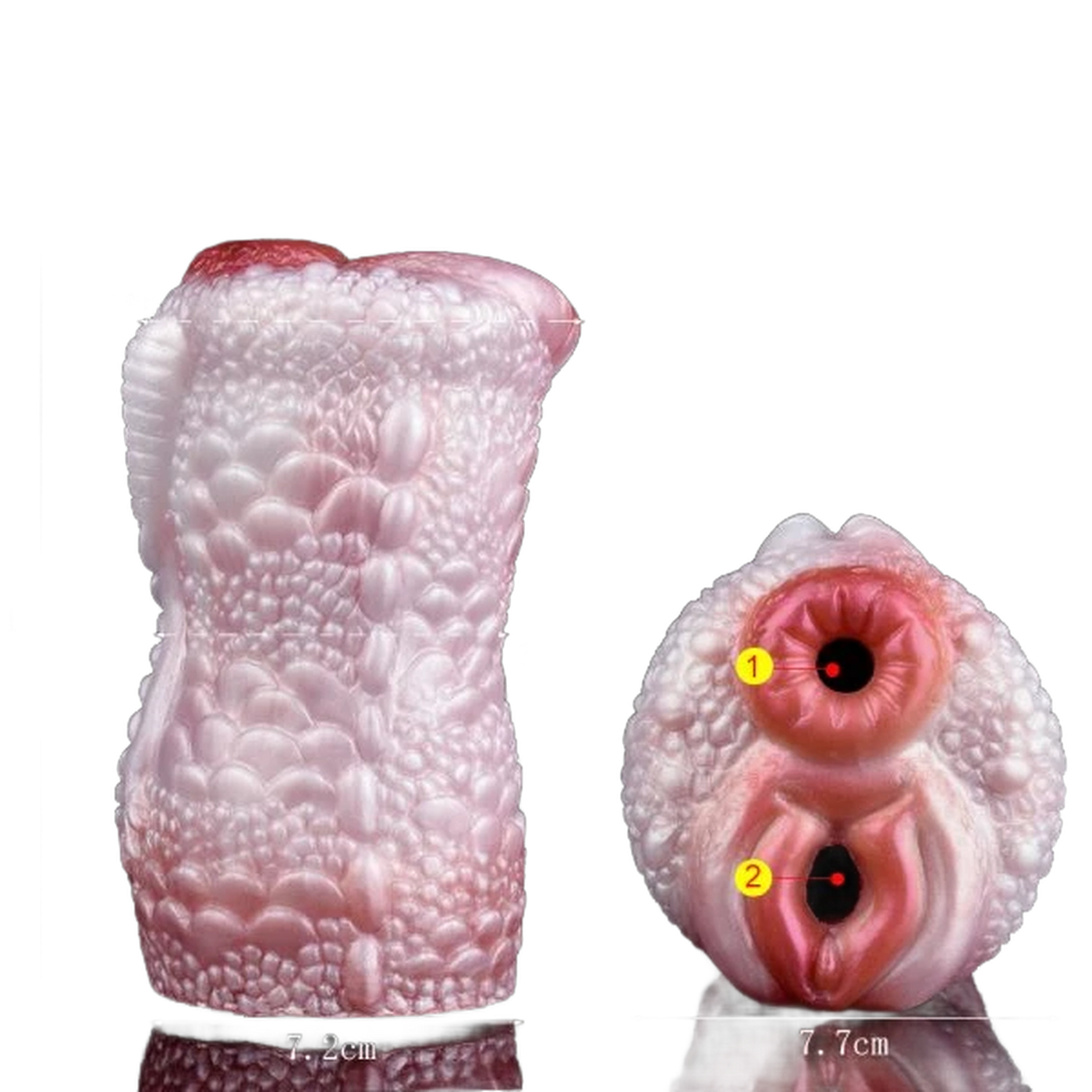 Dual channel masturbation cup for men