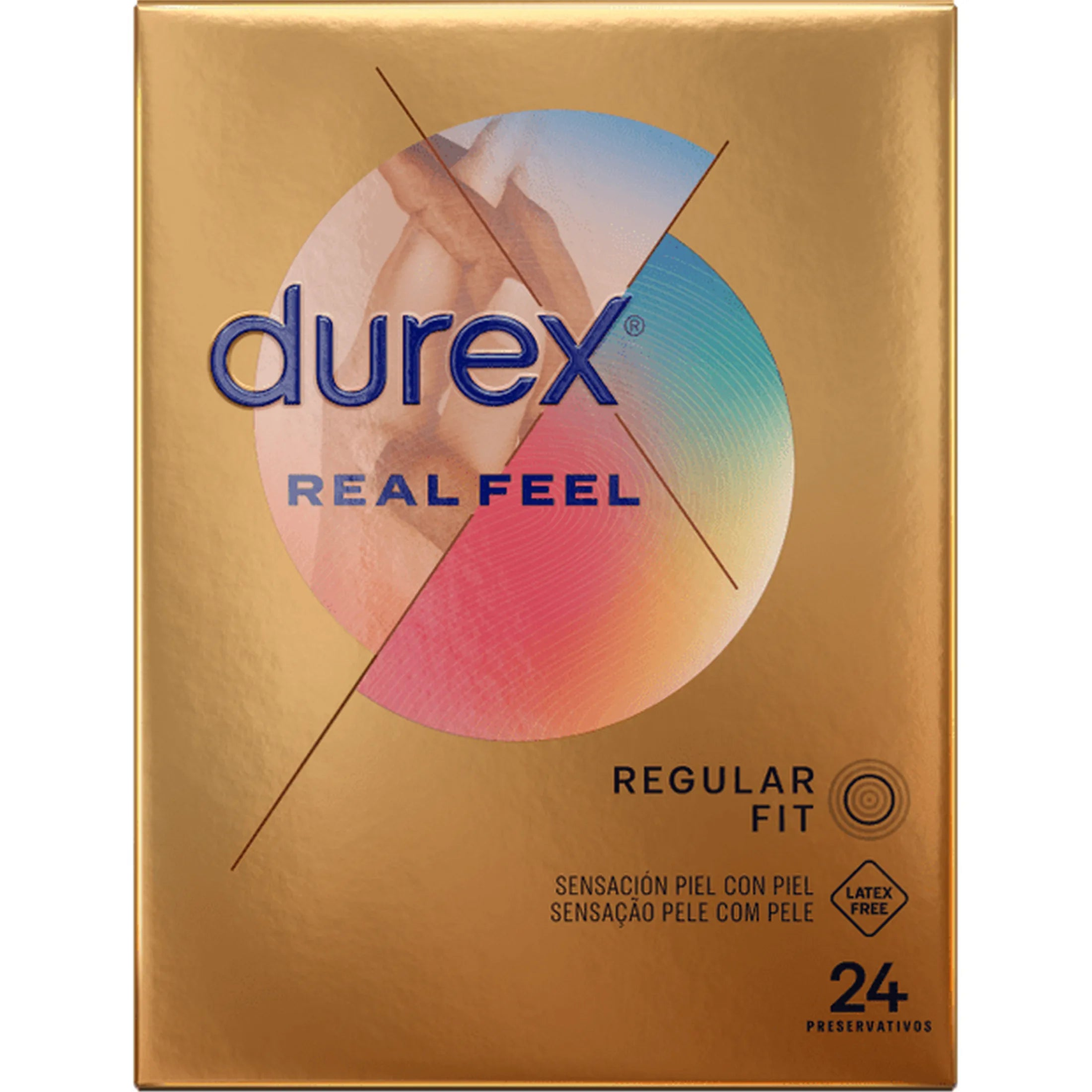 Durex Real Feel senza lattice - Profilattici ultra sottili, confezione da 24 px
