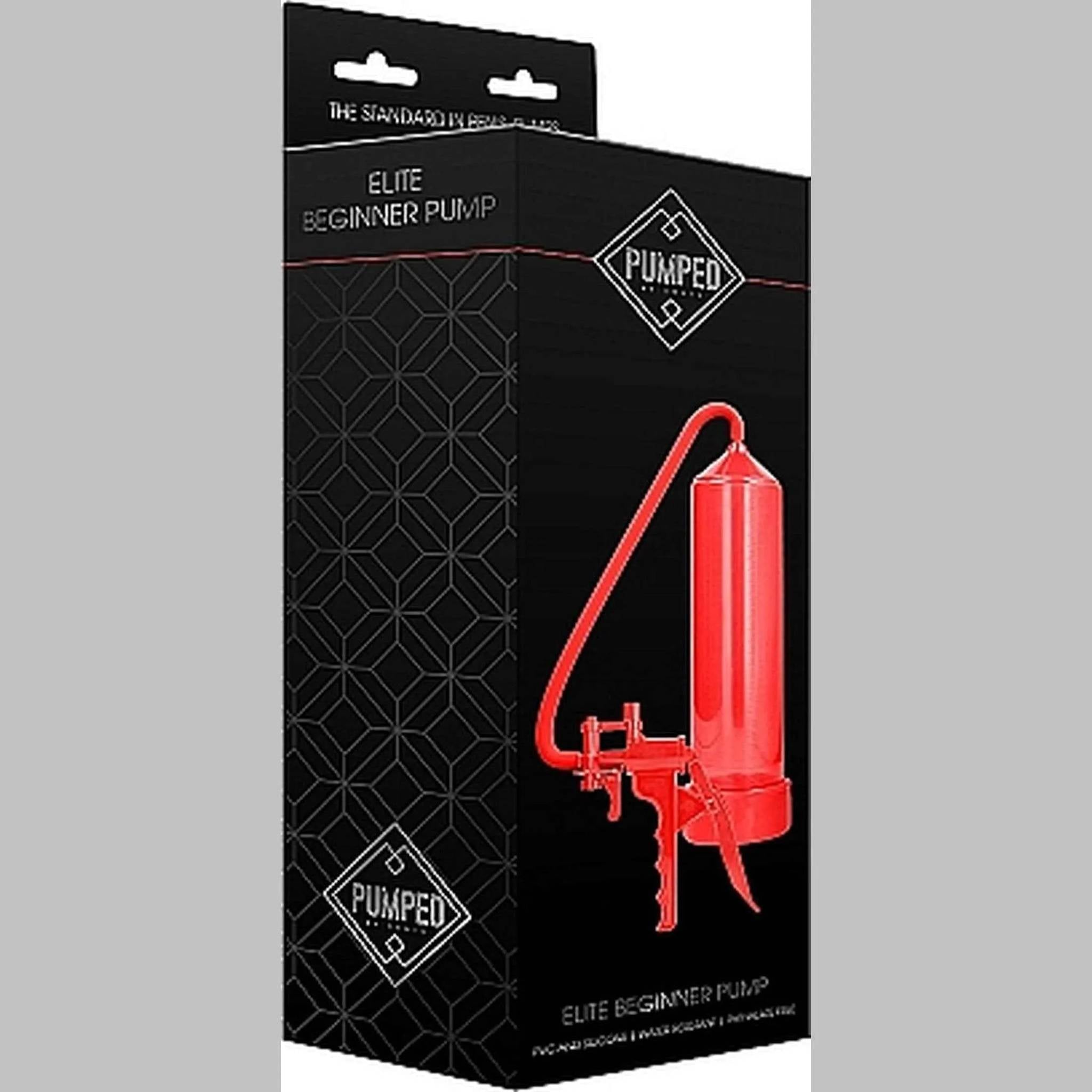 Elite Beginner Pump + free cockring - Red