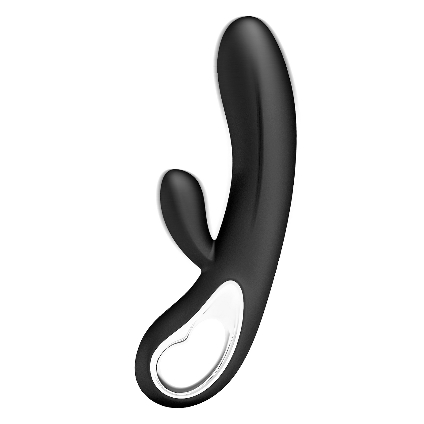 Elmer Vibrator Rabbit en silicona médica totalmente hipoalergénica con 12 programas de vibración diferentes - recargable, negro