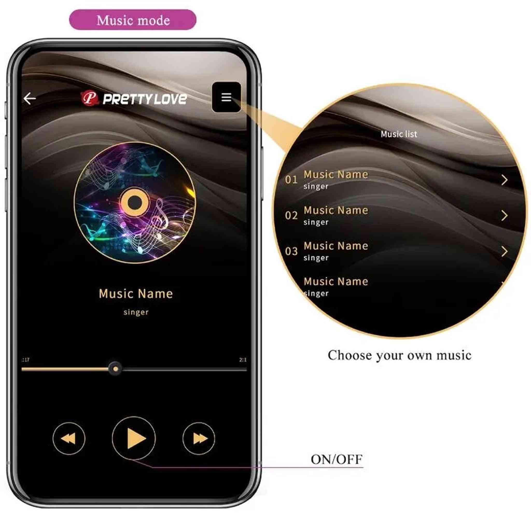 Elvira Palline Vibranti in Silicone con Comando tramite Smartphone