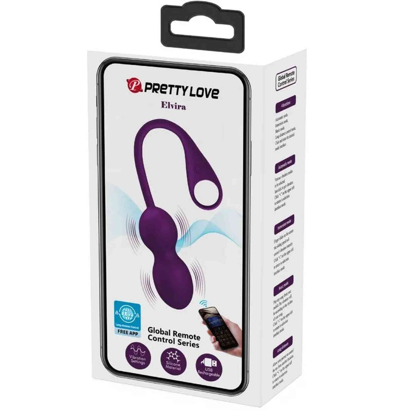 Elvira Palline Vibranti in Silicone con Comando tramite Smartphone