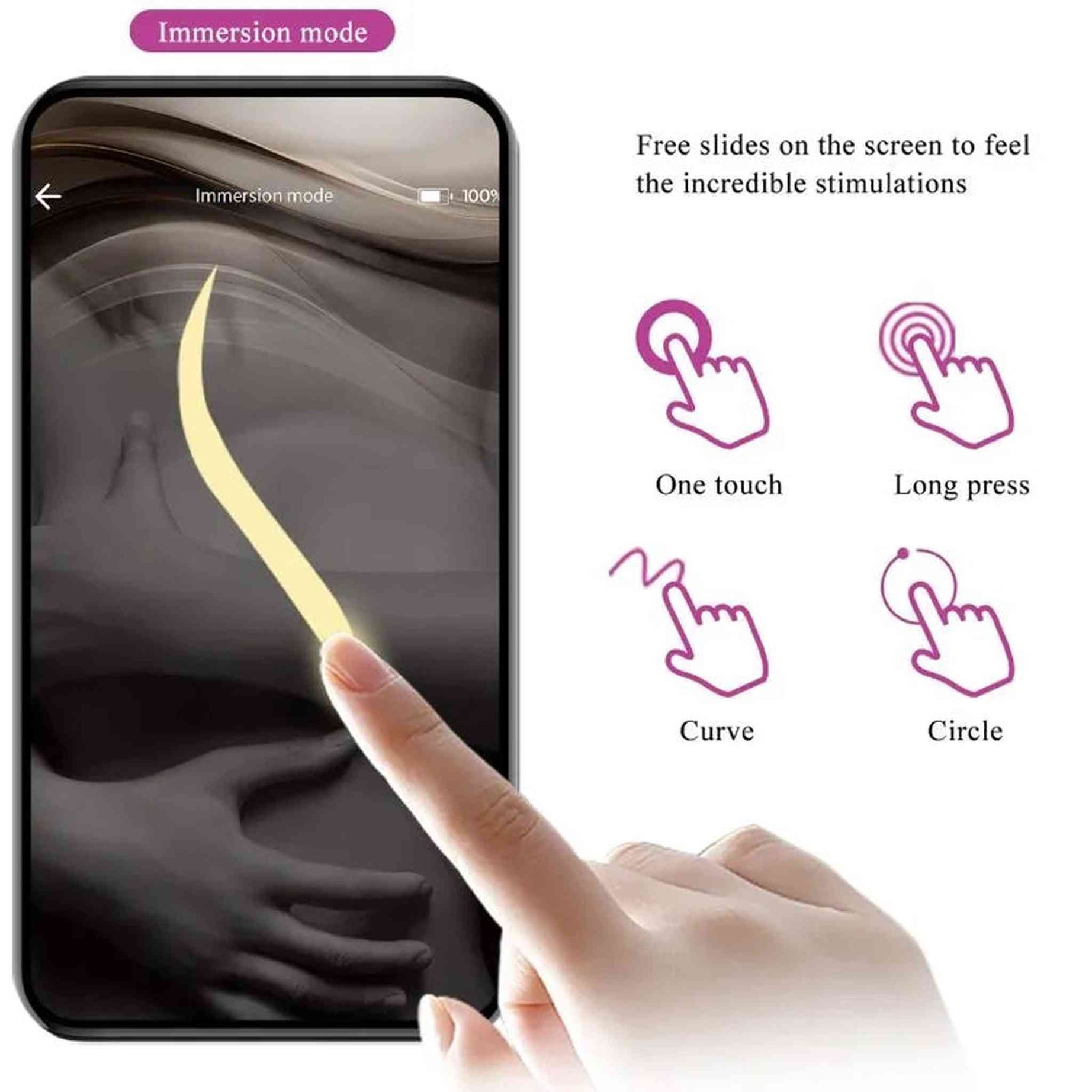 Elvira Palline Vibranti in Silicone con Comando tramite Smartphone