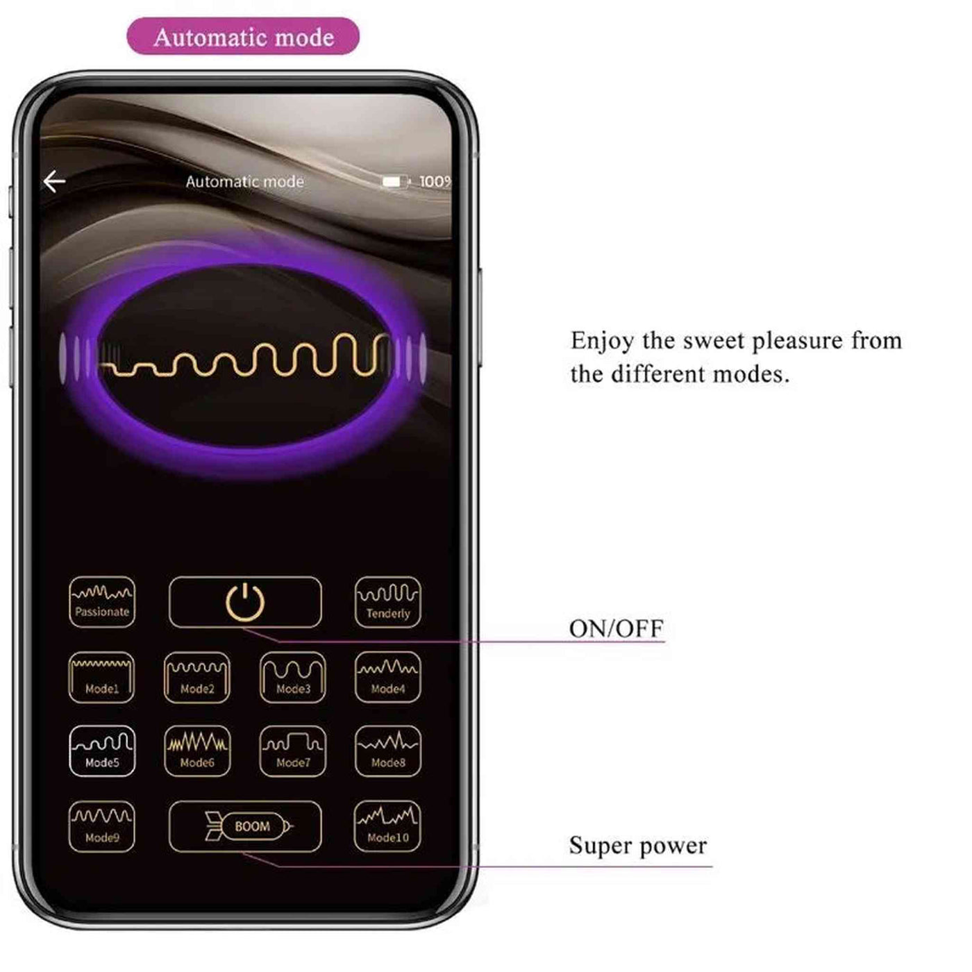 Elvira Palline Vibranti in Silicone con Comando tramite Smartphone