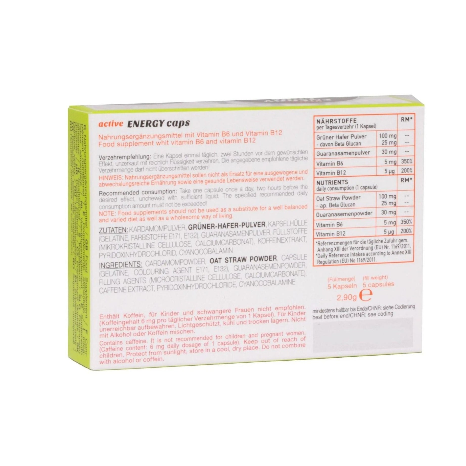 Ero Men Energy Caps 5 pezzi