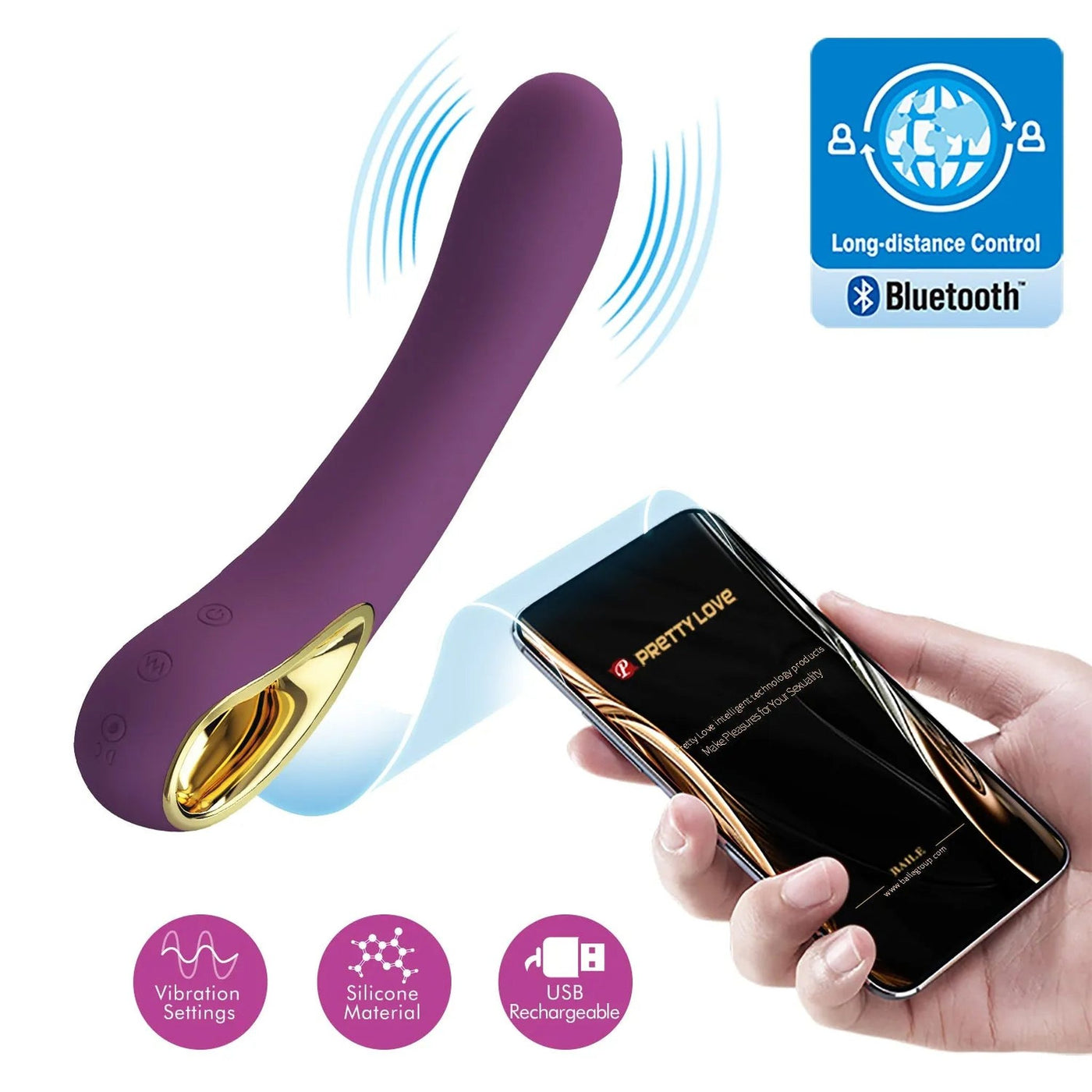 Ethan Vibratore Multifunzione Con Controllo da APP