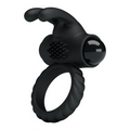 Eudora Silicone Vibrating Ring With Bunny Clitoral Stimulator