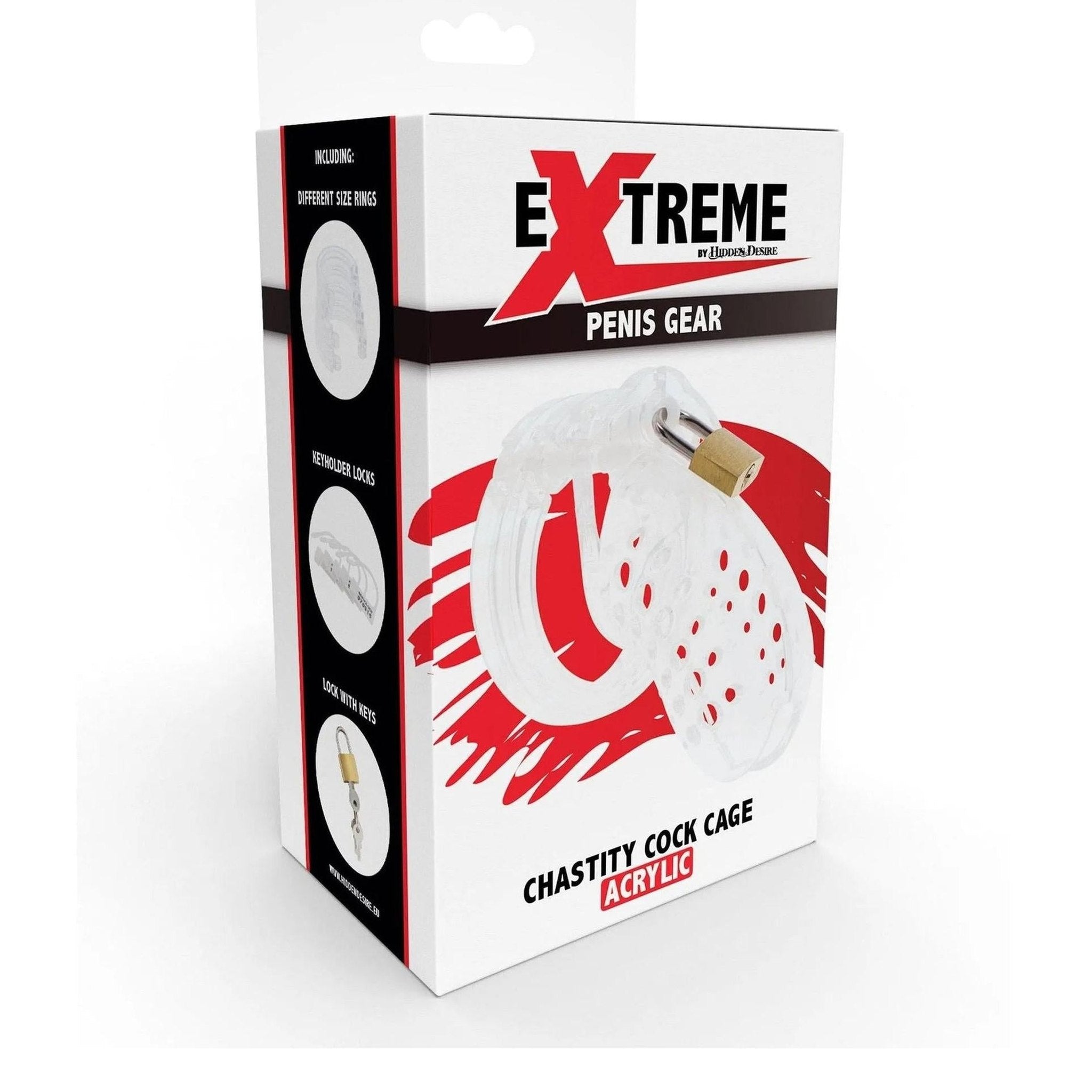 Extreme Chastity Cock Cage Acrylic