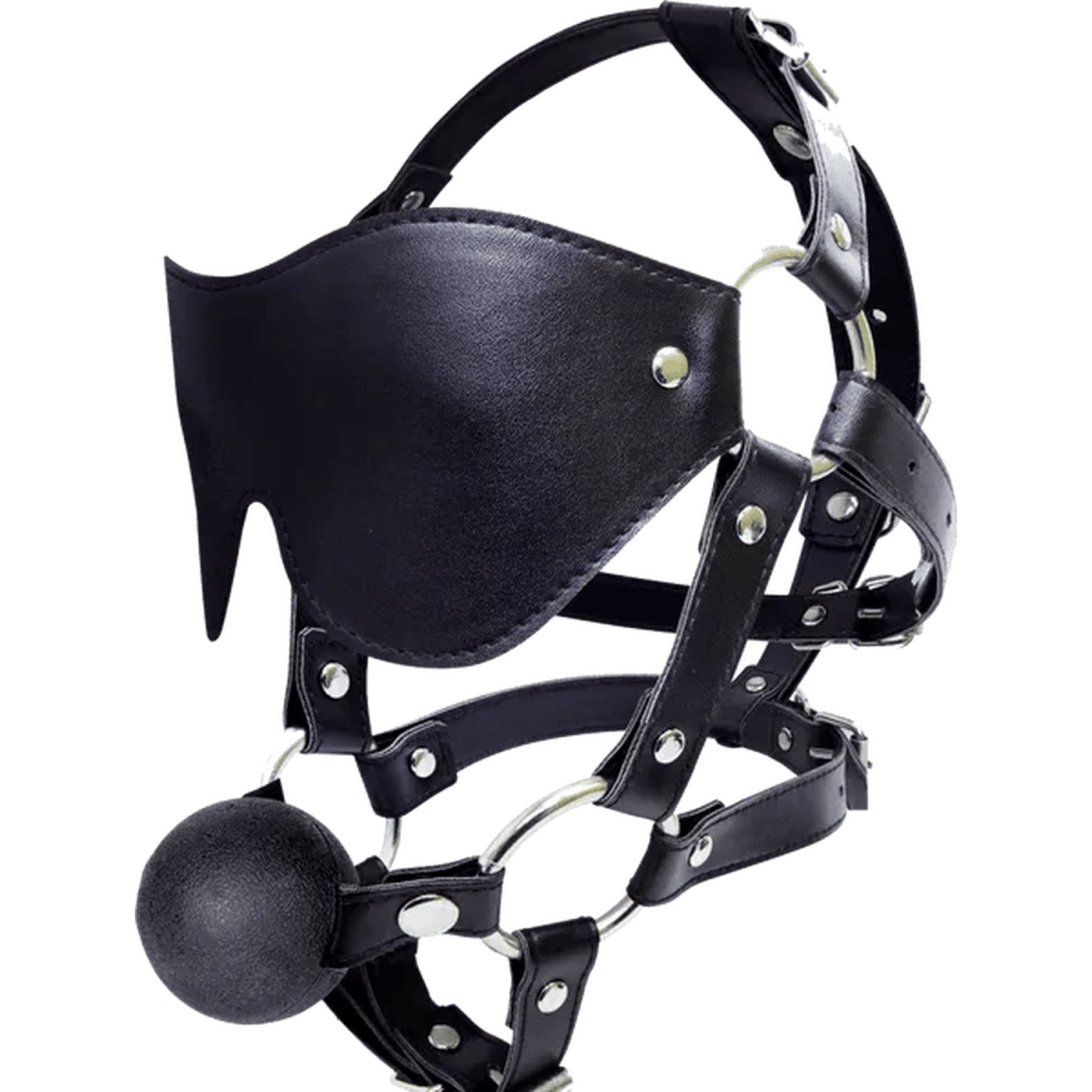 Face Harness con Gag e Maschera in Ecopelle