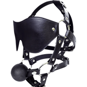 Face Harness con Gag e Maschera in Ecopelle