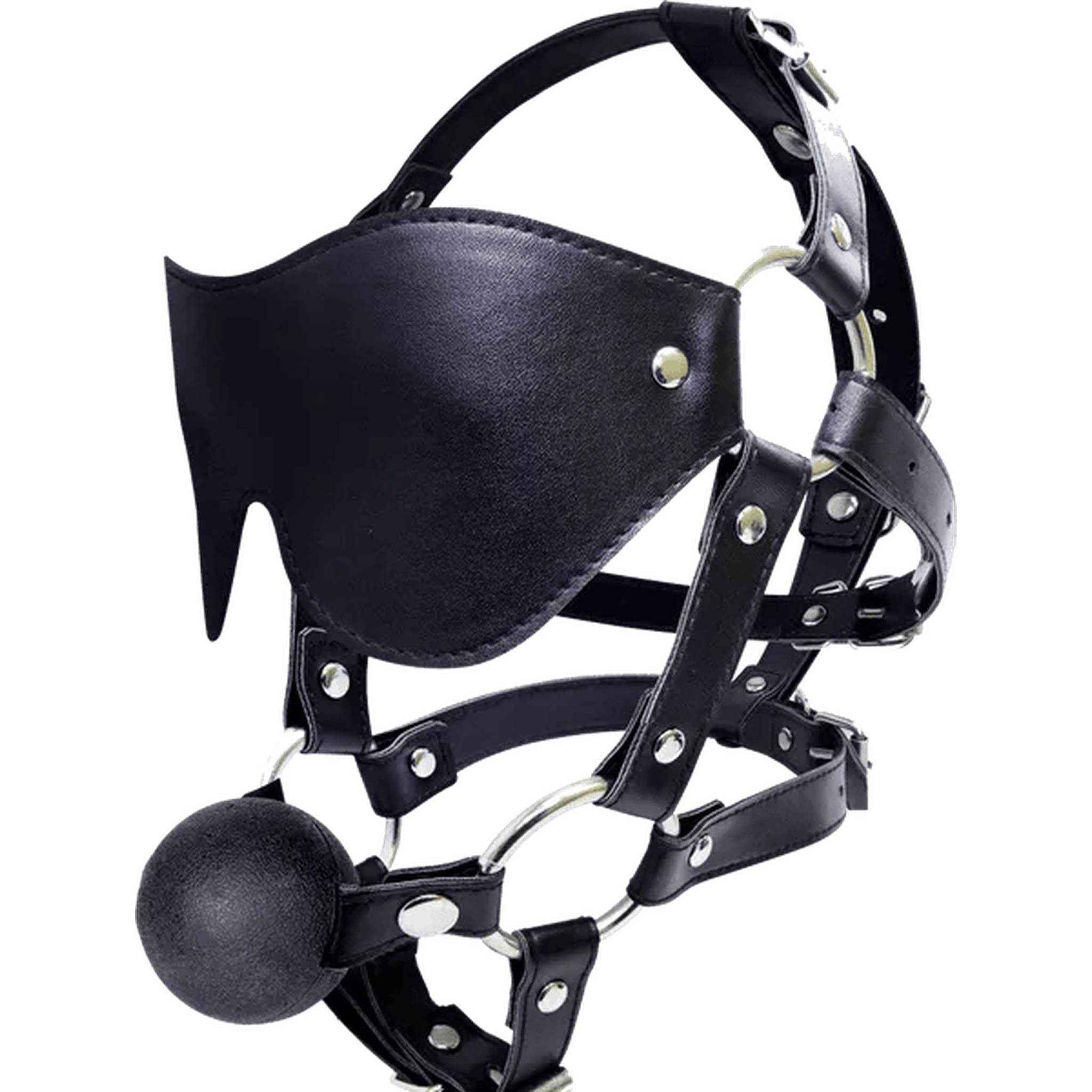 Face Harness con Gag e Maschera in Ecopelle
