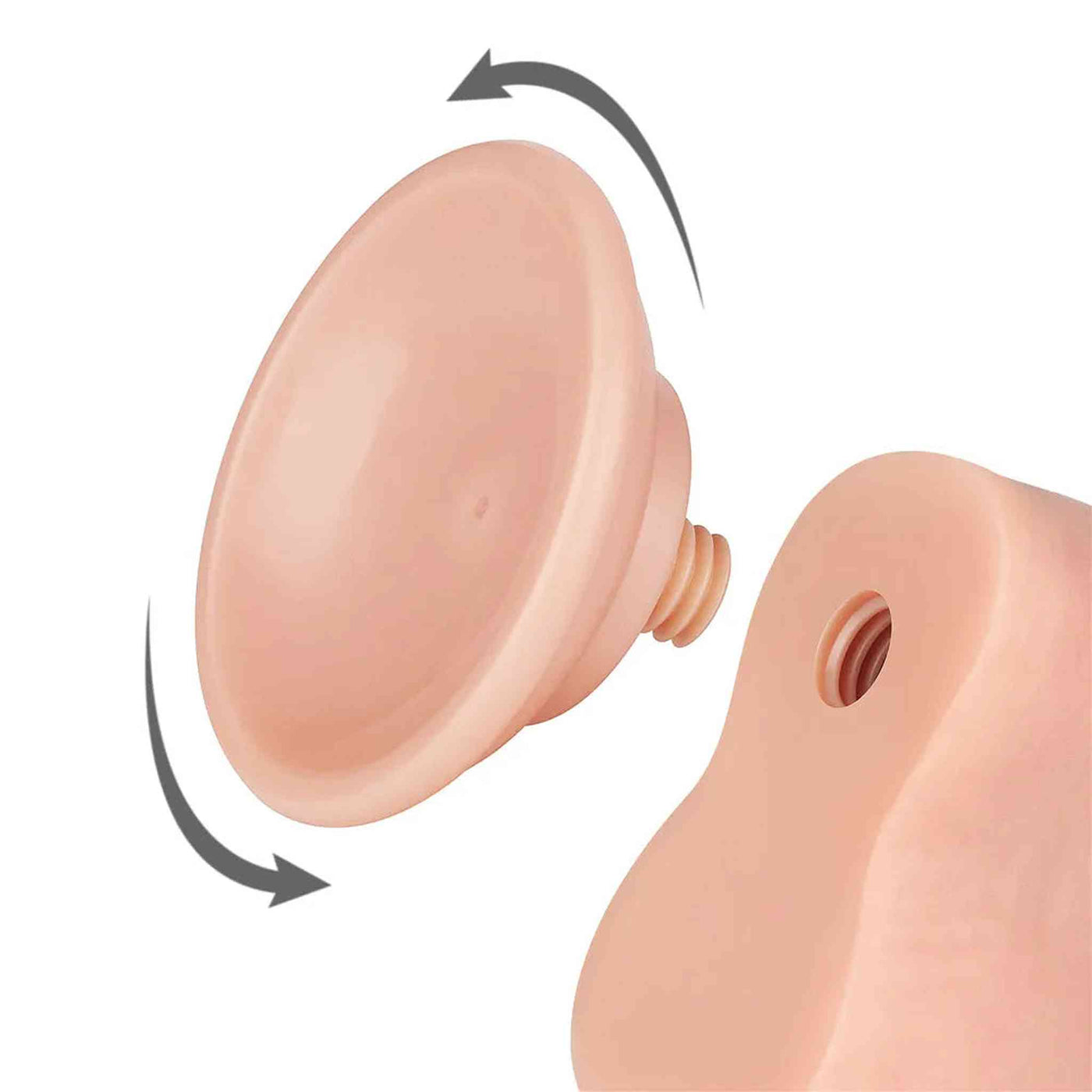 Fallo 8″ Scappellabile come un pene vero - Rosa Carne
