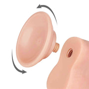 Fallo 8″ Scappellabile come un pene vero - Rosa Carne