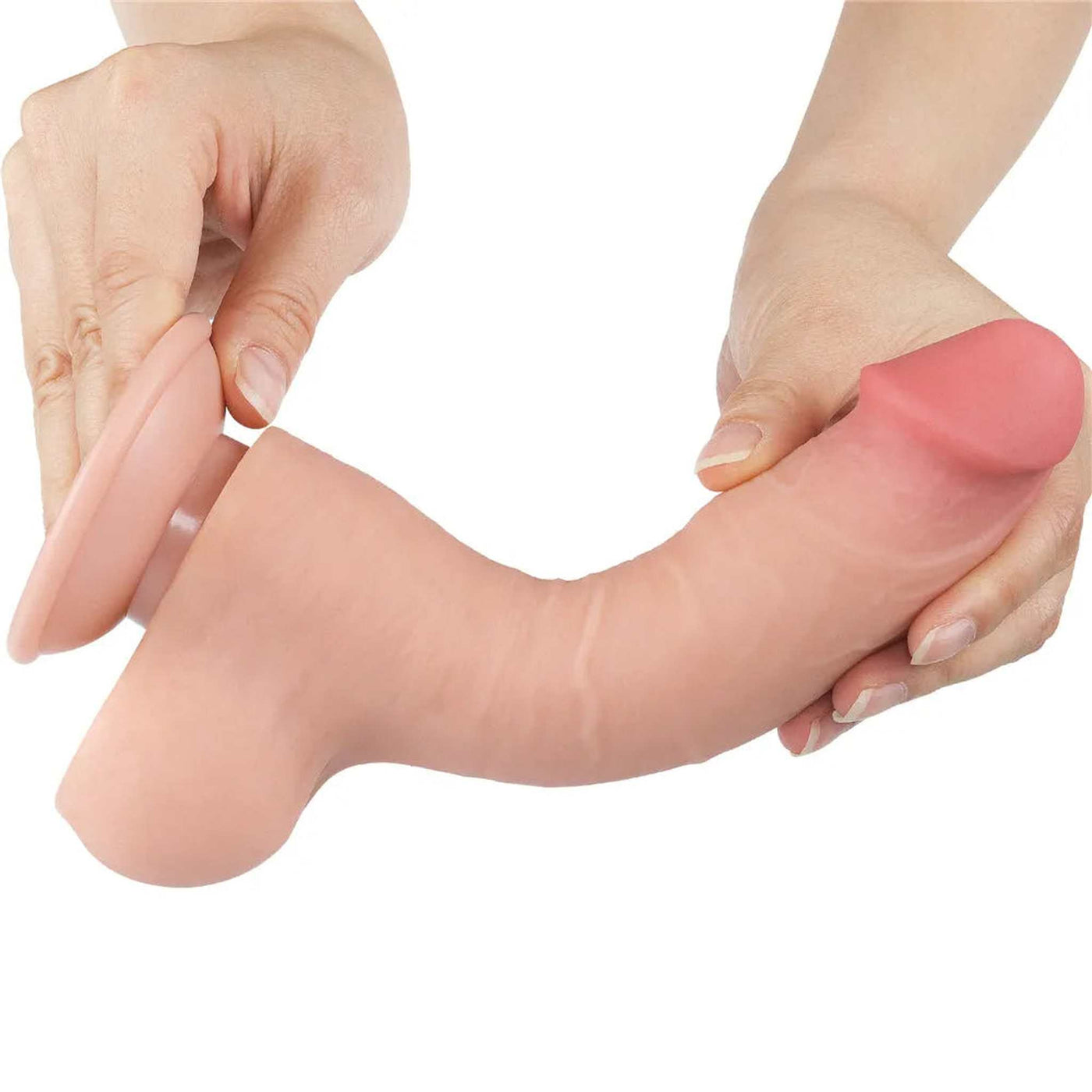 Fallo 8″ Scappellabile come un pene vero - Rosa Carne