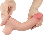Fallo 8″ Scappellabile come un pene vero - Rosa Carne