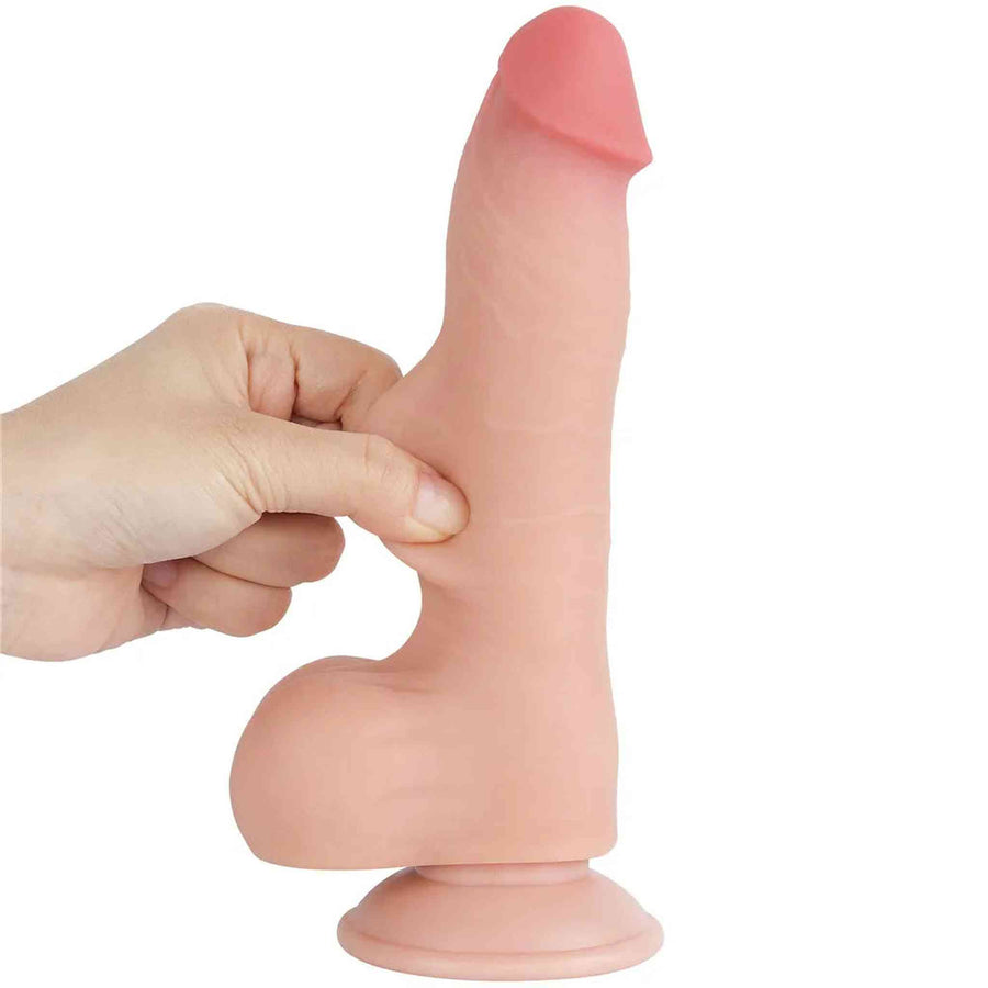 8'' Cock Unwraptable Like a Real Penis - Pink Flesh