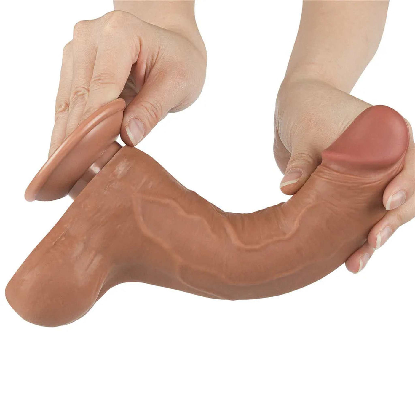 Fallo Mulatto Pelle Scorrevole Super Realistico 8.5″
