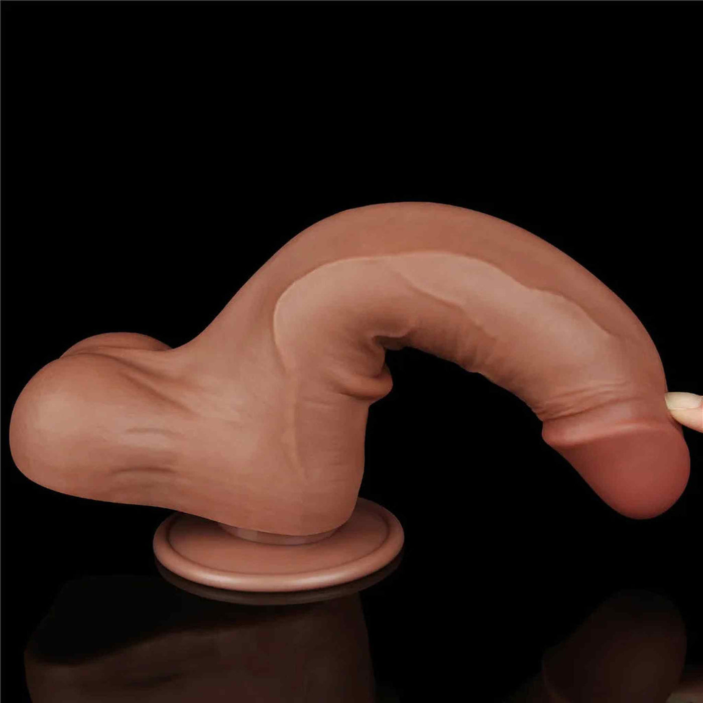 Fallo Mulatto Pelle Scorrevole Super Realistico 8.5″
