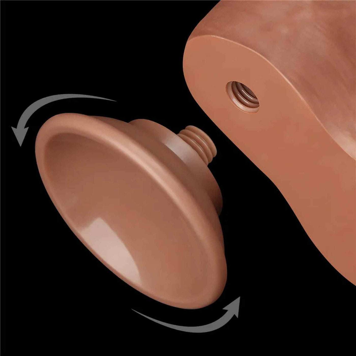 Fallo Mulatto Pelle Scorrevole Super Realistico 8.5″