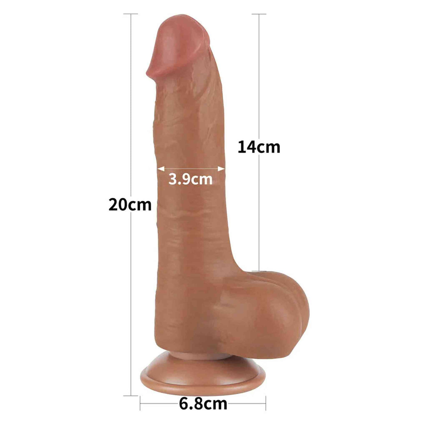 Fallo Mulatto Scappellabile come un pene vero 8″