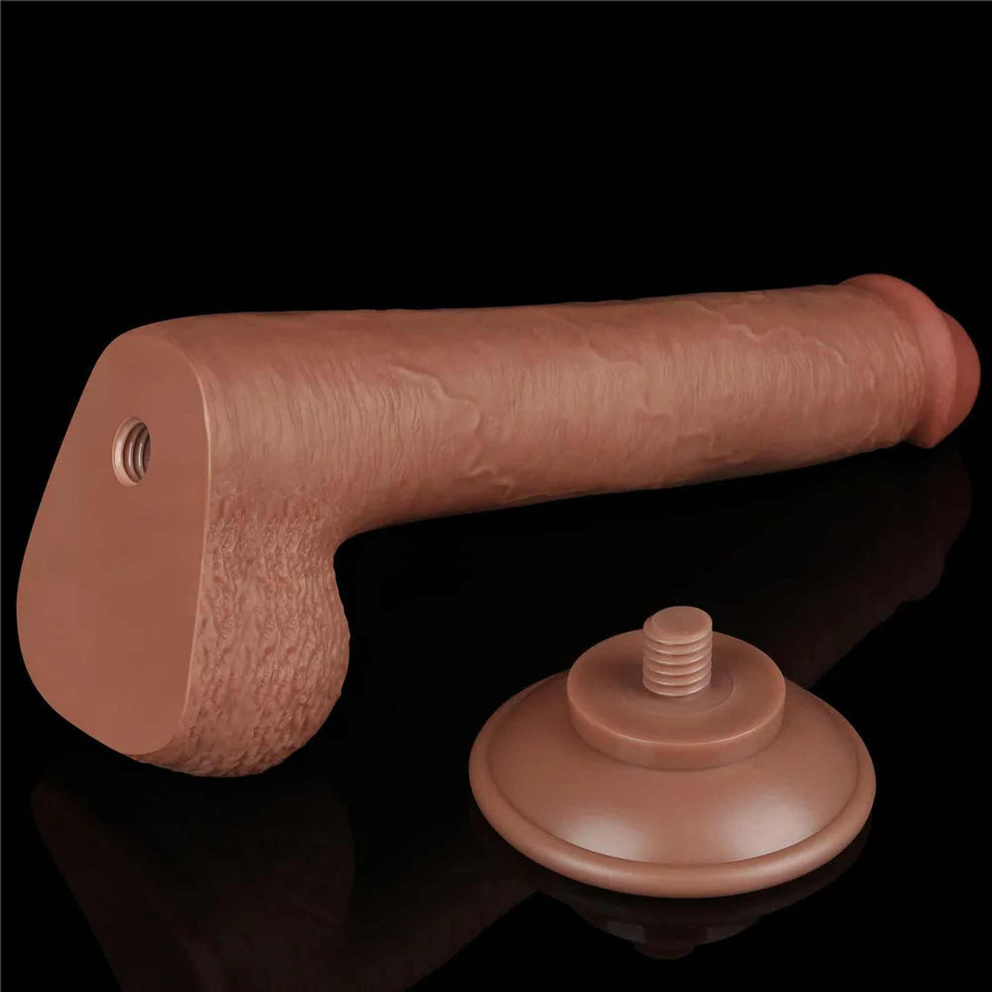Fallo Mulatto Super Realistico con Pelle Scorrevole come un Membro Vero - 9″